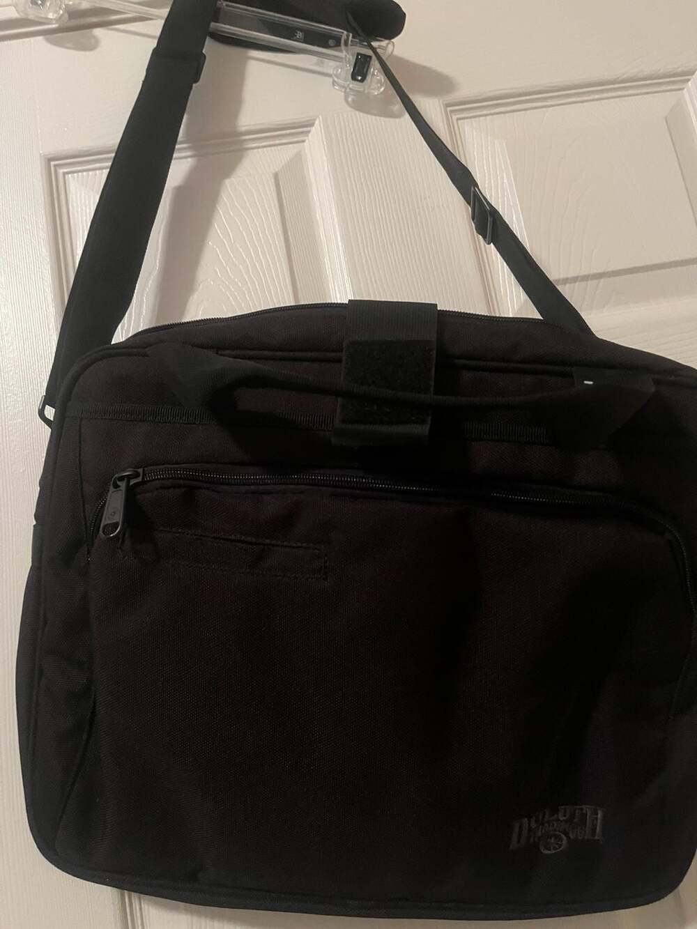 Duluth Trading Co. Black Laptop Messenger Bag